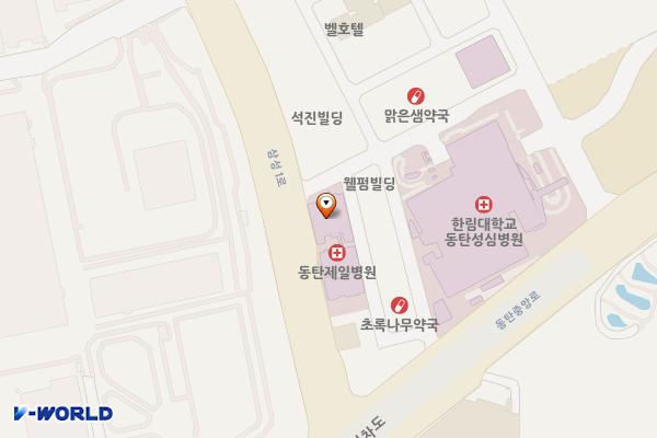 동탄제일병원 위치 지도 — 경기도 화성시 삼성1로 144-6