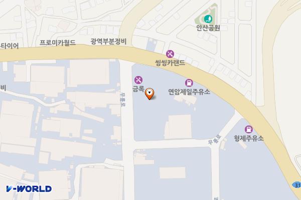 국민차매매단지 위치 지도 — 울산광역시 북구 무룡로 68
