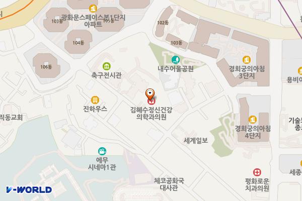 경희당빌딩 위치 지도 — 서울특별시 종로구 경희궁길 36