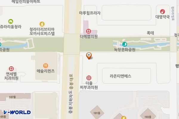 청라비전프라자 위치 지도 — 인천광역시 서해구 중봉대로 594