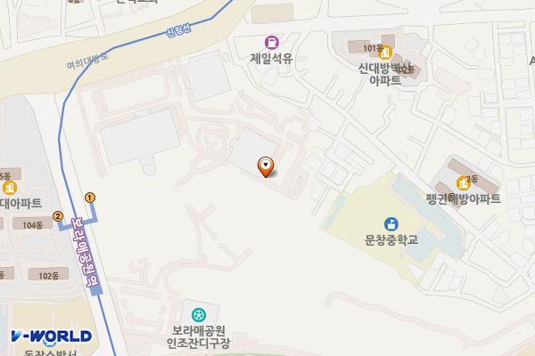 서울 동작구 농심본사 위치 지도 — 서울특별시 동작구 여의대방로 112