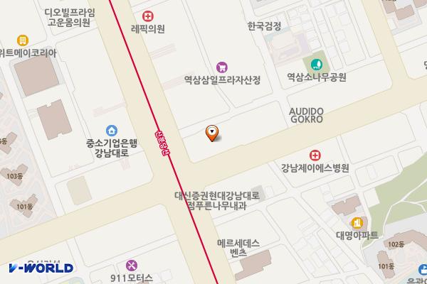 서울 강남구 역삼KB라이프타워 위치 지도 — 서울특별시 강남구 강남대로 298