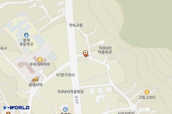 덕포지구(소로2-70) 노외주차장 위치 지도 — 강원특별자치도 영월군 영월읍 덕포하리1길 6