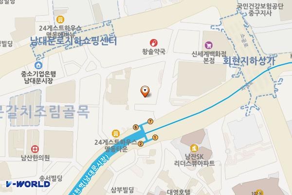서울 중구 AK타워(레스케이프호텔) 위치 지도 — 서울특별시 중구 퇴계로 67