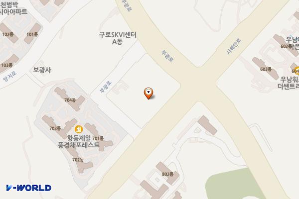 서울 구로구 구로에이스캠프지식산업센터 위치 지도 — 서울특별시 구로구 부광로 96-5