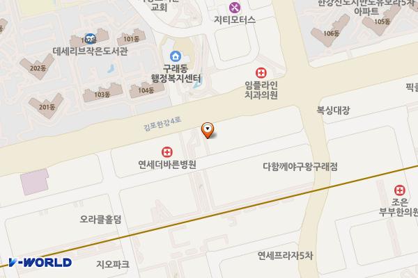 경기 김포시 앨리츠골드 위치 지도 — 경기도 김포시 김포한강4로 535