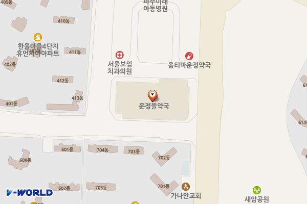 경기 파주시 이마트파주운정점 위치 지도 — 경기도 파주시 한울로 123