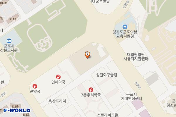 경기 군포시 이마트산본점 위치 지도 — 경기도 군포시 산본로 347