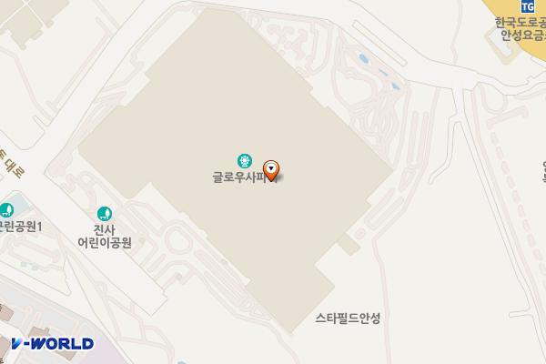 경기 안성시 스타필드안성점 위치 지도 — 경기도 안성시 공도읍 서동대로 3930-39