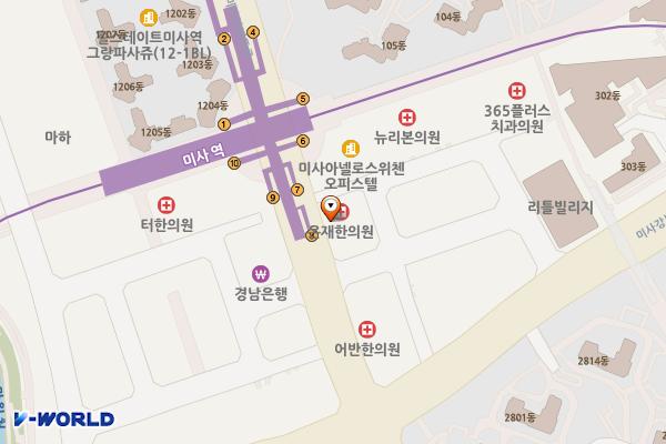 경기 하남시 서건메트로타워 위치 지도 — 경기도 하남시 미사강변동로 82