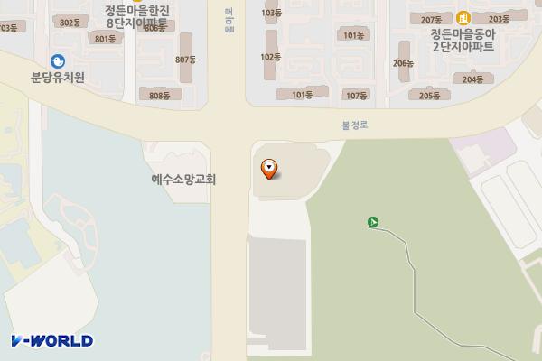 경기 성남시 이마트분당점 위치 지도 — 경기도 성남시 분당구 불정로 134