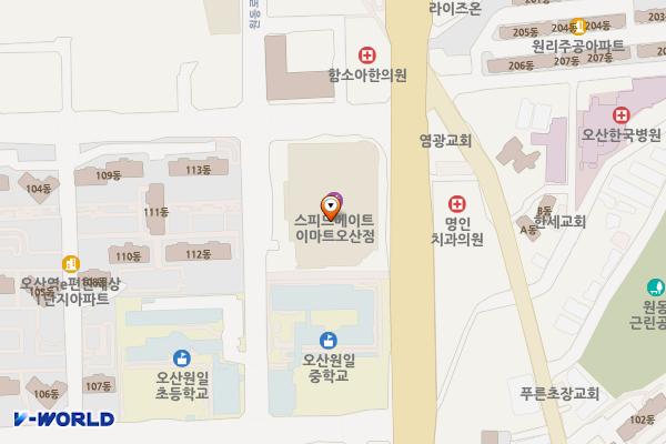 경기 오산시 이마트오산점 위치 지도 — 경기도 오산시 경기대로 181