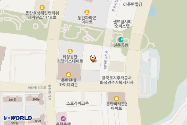 경기 화성시 동탄트라이엄프 위치 지도 — 경기도 화성시 동탄구 메타폴리스로 47-11