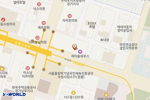 경기 수원시 수원축협 위치 지도 — 경기도 수원시 팔달구 효원로 289