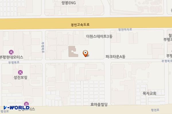 인천 부평구 대안파크타운C동 위치 지도 — 인천광역시 부평구 부평북로 57