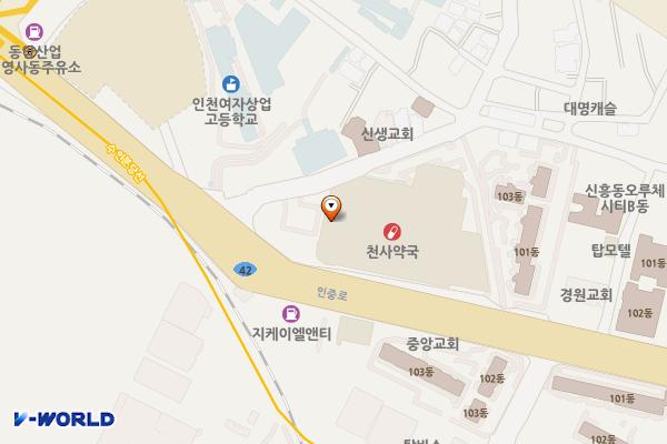 인천 중구 이마트동인천점 위치 지도 — 인천광역시 제물포구 인중로 134