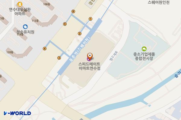 인천 연수구 이마트연수점 위치 지도 — 인천광역시 연수구 경원대로 184
