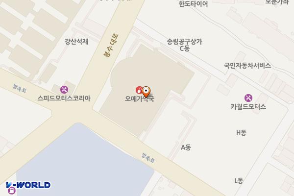 인천 동구 이마트T송림점 위치 지도 — 인천광역시 제물포구 봉수대로 82