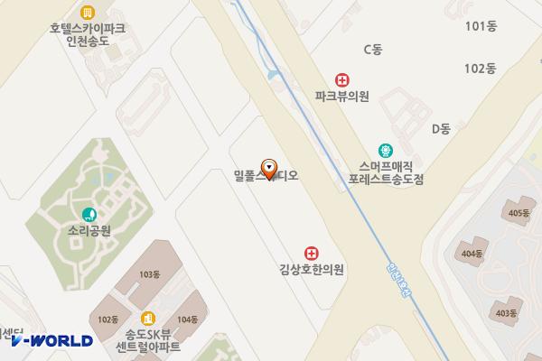 인천 연수구 송도GTX센트럴빌딩 위치 지도 — 인천광역시 연수구 하모니로178번길 22