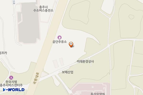 충북 충주시 공단카랜드 위치 지도 — 충청북도 충주시 국원대로 370