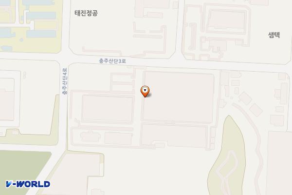 충북 충주시 와이지원충주공장 위치 지도 — 충청북도 충주시 충주산단3로 68