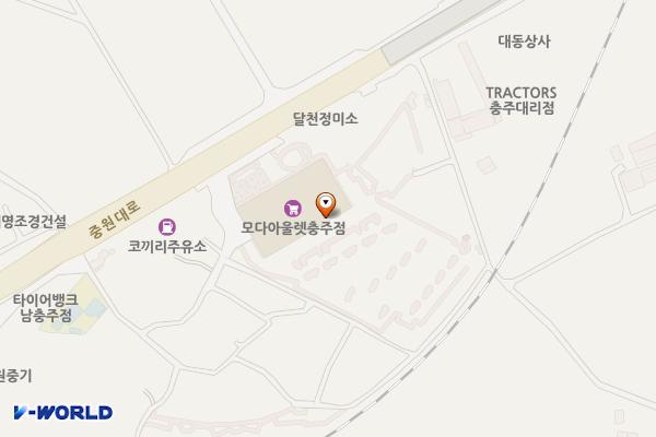 충북 충주시 모다아울렛충주점 위치 지도 — 충청북도 충주시 중원대로 3683