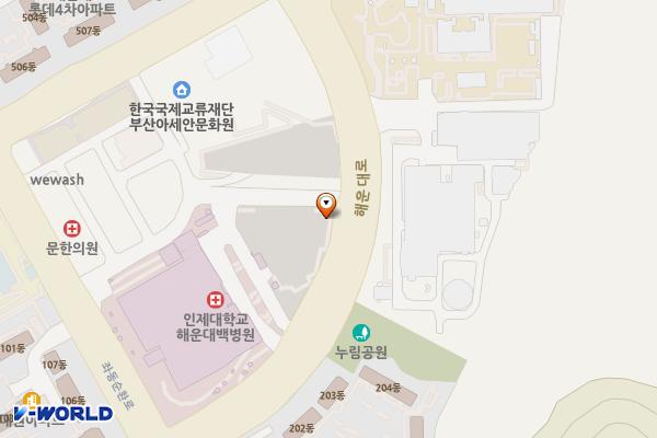부산 해운대구 인제대해운대백병원 위치 지도 — 부산광역시 해운대구 해운대로 875