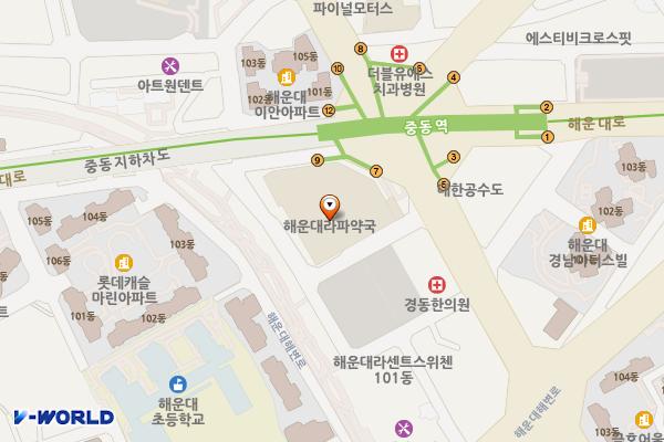 부산 해운대구 이마트해운대점 위치 지도 — 부산광역시 해운대구 좌동순환로 511