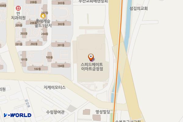 부산 금정구 이마트금정점 위치 지도 — 부산광역시 금정구 중앙대로1841번길 24