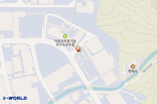 울산 북구 울산자동차부품기술연구소 위치 지도 — 울산광역시 북구 매곡산업로 35