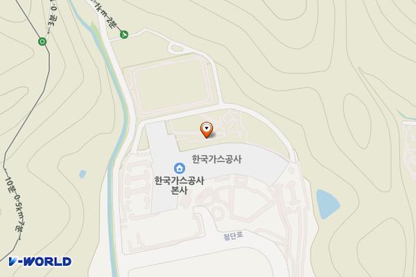 대구 동구 한국가스공사본사 위치 지도 — 대구광역시 동구 첨단로 120