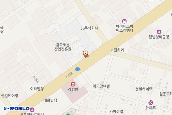 대구 북구 한국로봇산업진흥원 위치 지도 — 대구 북구 노원로 77