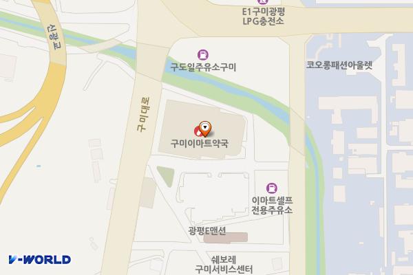 경북 구미시 이마트구미점 위치 지도 — 경상북도 구미시 구미대로 256