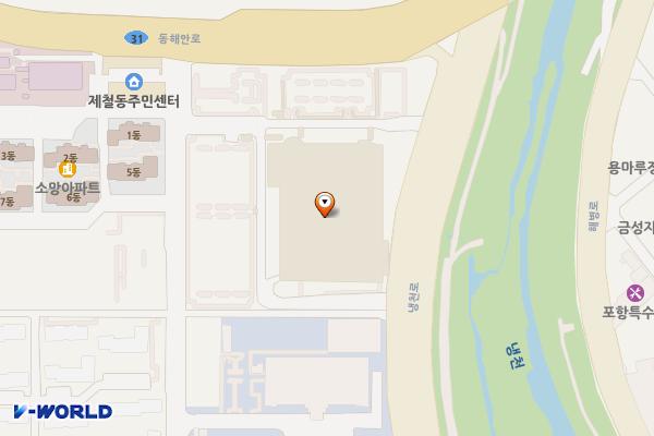 경북 포항시 이마트포항점 위치 지도 — 경상북도 포항시 남구 냉천로 10