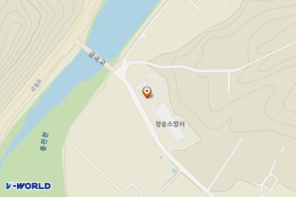 경북 청송군 청송소방서 위치 지도 — 경상북도 청송군 청송읍 굿바들길 19