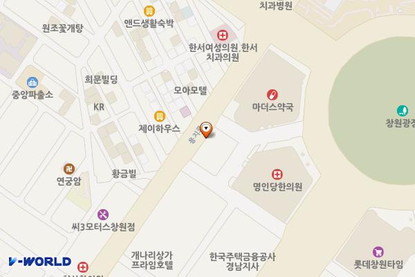 경남 창원시 이마트창원점 위치 지도 — 경상남도 창원시 성산구 원이대로 608