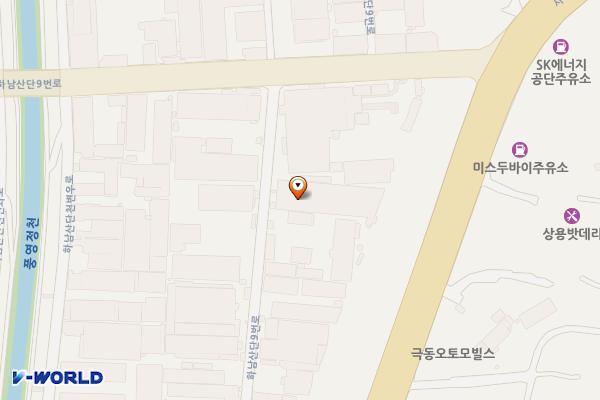 광주 광산구 와이지원광주공장 위치 지도 — 전남광주통합특별시 광산구 하남산단9번로 186-13