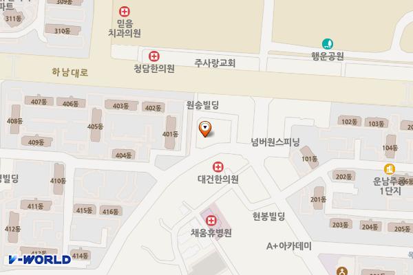 광주 광산구 마트앤마트신가점 위치 지도 — 전남광주통합특별시 광산구 목련로273번안길 12