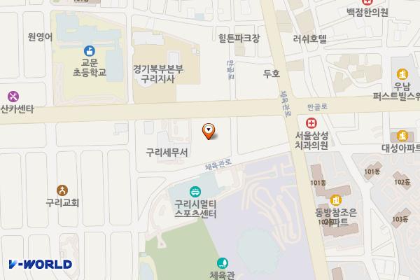 펌프킨 이밥 제3공영 노외주차장 위치 지도 — 경기도 구리시 체육관로74번길 67