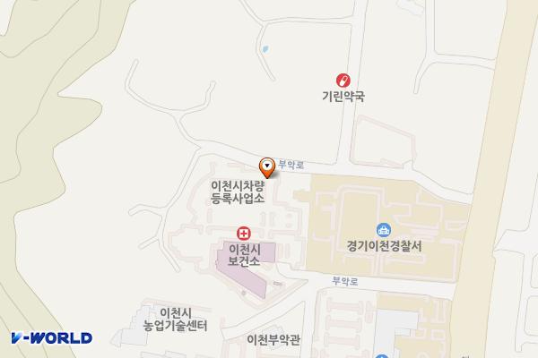 펌프킨 이밥 이천보건소 위치 지도 — 경기도 이천시 부악로 30-45