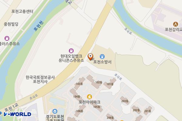 펌프킨 이밥 포천소방서 위치 지도 — 경기도 포천시 군내면 호국로 1538