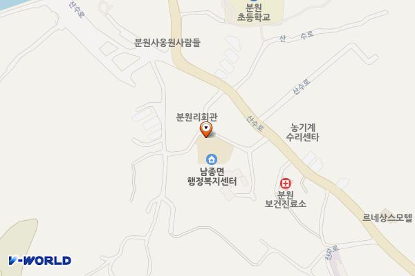 펌프킨 이밥 남종면행정복지센터 위치 지도 — 경기도 광주시 남종면 분원길 9