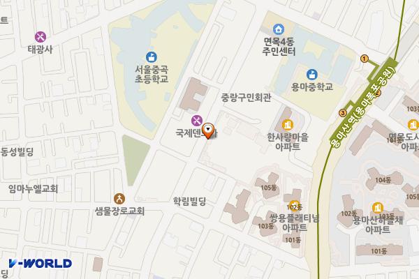 북부운수 위치 지도 — 서울특별시 중랑구 면목로 230
