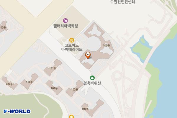 포레나광교오피스텔 위치 지도 — 경기도 수원시 영통구 광교호수공원로 300
