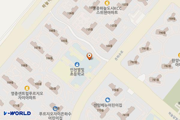 인천별빛초등학교 위치 지도 — 인천광역시 영종구 은하수로 402