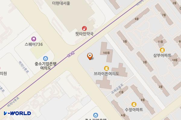 브라이튼 여의도 위치 지도 — 서울특별시 영등포구 국제금융로 39