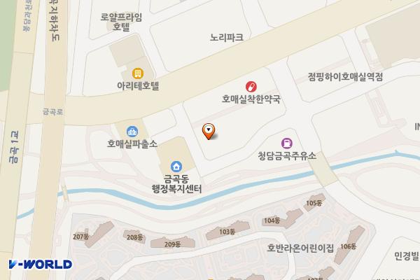 커낼파크 위치 지도 — 경기도 수원시 권선구 금곡로196번길 15