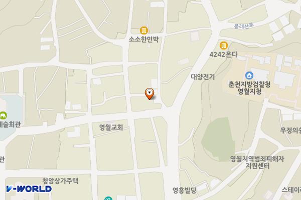 영모전길 64-10 (동진빌라 맞은편) 위치 지도 — 강원특별자치도 영월군 영월읍 영모전길 64-10