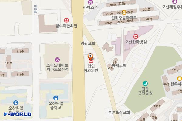 비전탑 오피스텔 위치 지도 — 경기 오산시 경기대로 178