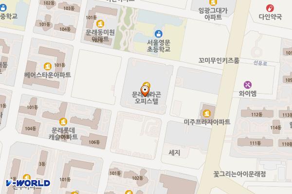 문래파라곤아파트 위치 지도 — 서울특별시 영등포구 선유로11길 12